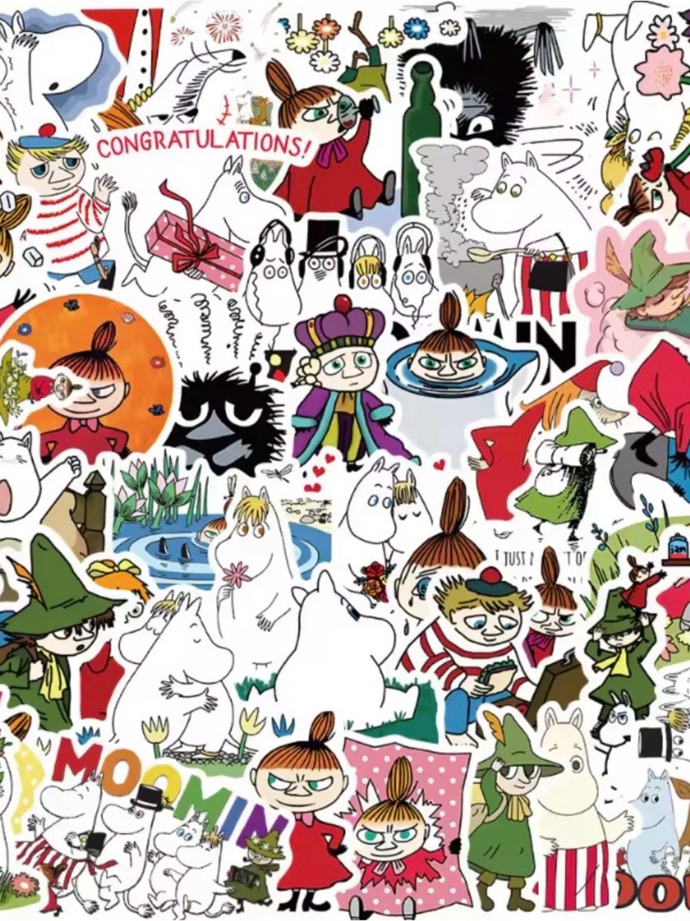 MOOMIN Stickers, pack of 50